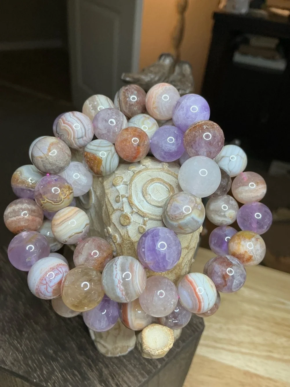 Amethyst and Crazy Lace 13mm - Picture 4 of 6